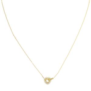ΚΟΛΙΕ Iconique GUESS Jewellery από Επιχρυσωμένο Ανοξείδωτο Ατσάλι με Πέτρες Ζιργκόν JUBN05533JWYGT/U - 62857