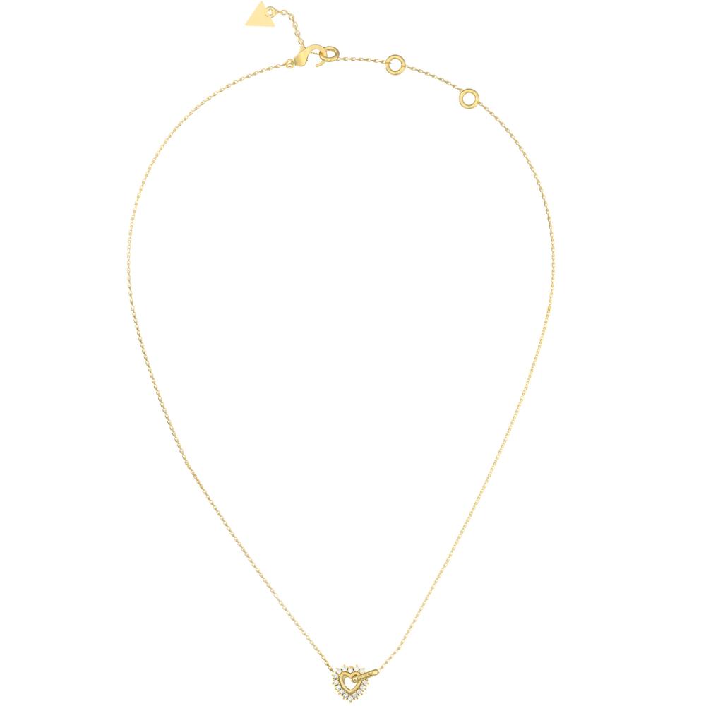 ΚΟΛΙΕ Iconique GUESS Jewellery από Επιχρυσωμένο Ανοξείδωτο Ατσάλι με Πέτρες Ζιργκόν JUBN05533JWYGT/U
