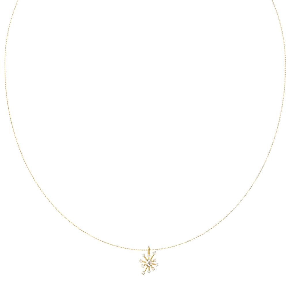 GUESS Jewellery Galaxy Necklace from Gold Plated Stainless Steel with Zircon Stones JUBN05563JWYGT/U