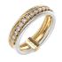 GUESS Kalybe Jewellery Ring from Gold Plated and Platinum Plated Stainless Steel with Zircon Stones JUBR05393JWYGRH54 - 0