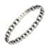 GUESS Jewelry Bracelet for Him Black and Silver Stainless Steel JUMB04410JWSTGMT/U - 0