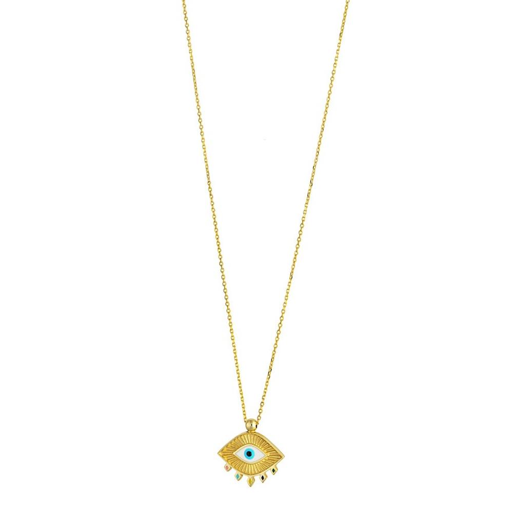 NECKLACE SENZIO Collection Yellow Gold K14 K14-0085.Y