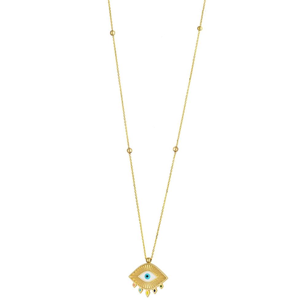 NECKLACE SENZIO Collection Yellow Gold K14 K14-0090.Y