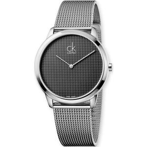 CALVIN KLEIN Minimal Three Hands 40mm Silver Stainless Steel Bracelet K3M2112X - 1497