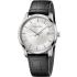 CALVIN KLEIN Infinite Three Hands 42mm Silver Stainless Steel Black Leather Strap K5S311C6 - 0