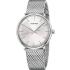 CALVIN KLEIN High Noon Three Hands 40mm Silver Stainless Steel Mesh Bracelet K8M21126 - 0