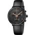 CALVIN KLEIN High Noon Chronograph 43mm Black Stainless Steel Black Leather Strap K8M274CB - 0