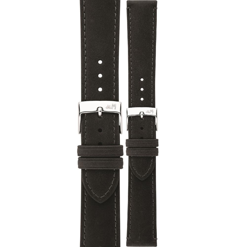 MORELLATO Kahlo Hand Made Watch Strap 16-14mm Waxy Black Extra Soft Leather A01X6022E23019CR16