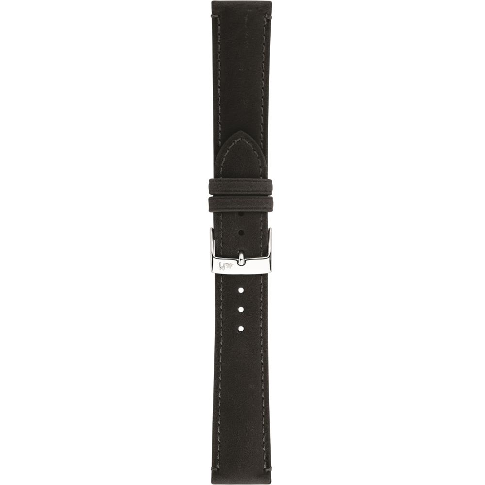 MORELLATO Kahlo Hand Made Watch Strap 16-14mm Waxy Black Extra Soft Leather A01X6022E23019CR16