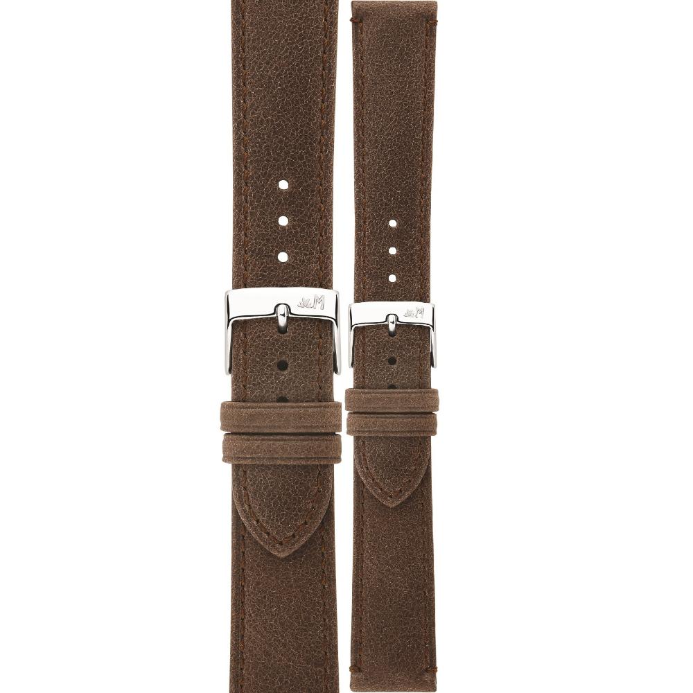 MORELLATO Kahlo Hand Made Watch Strap 18-16mm Waxy Brown Extra Soft Leather A01X6022E23034CR18