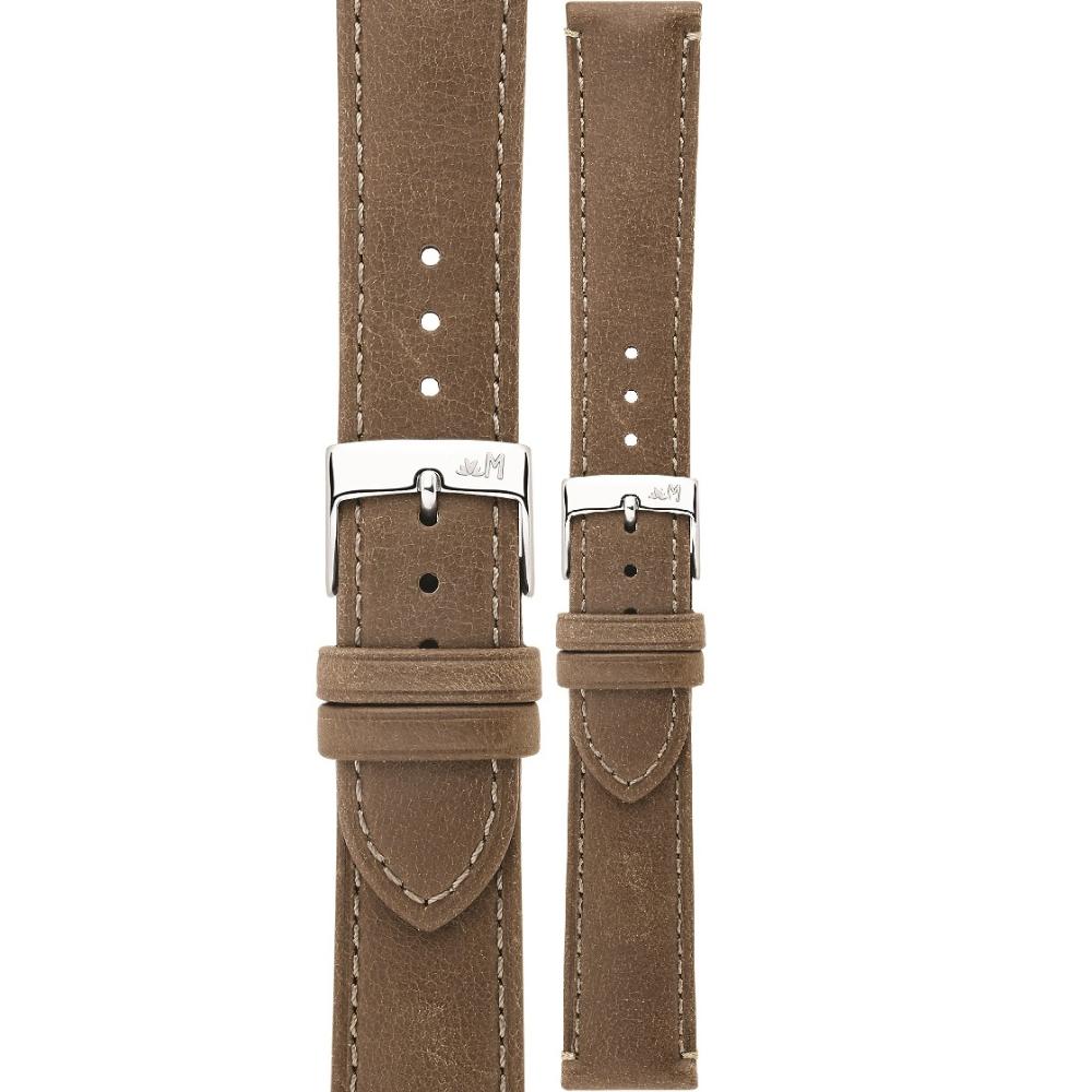 MORELLATO Kahlo Hand Made Watch Strap 20-18mm Light Waxy Brown Extra Soft Leather A01X6022E23038CR20