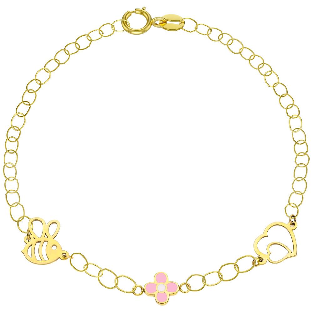 BRACELET Kids K14 in Yellow Gold KB14-0035.Y