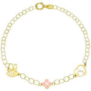 BRACELET Kids K14 in Yellow Gold KB14-0035.Y - 48859