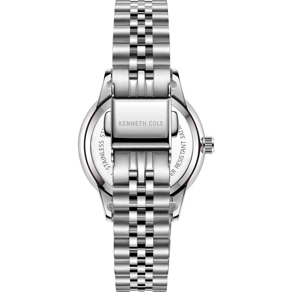 KENNETH COLE New York Three Hands 32mm Silver Stainless Steel Bracelet KC51110001