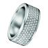 CALVIN KLEIN Ring Hook Crystals Silver Stainless Steel KJ06WR040106 - 0