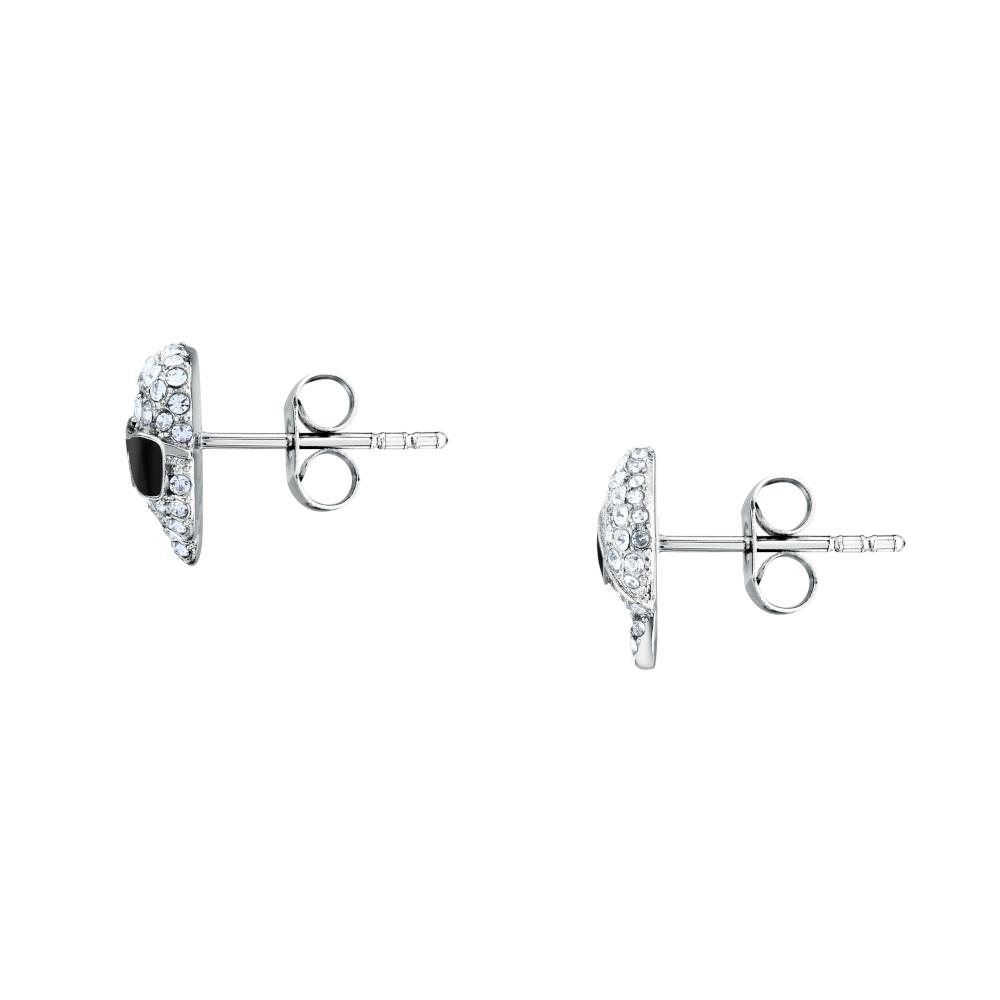 KARL LAGERFELD Charms Full-Stone Earrings from Stainless Steel with Zircon Stones KLAYD20