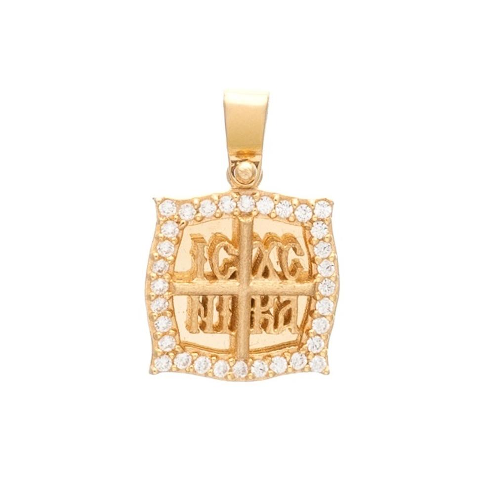 CHRISTIAN CHARMS SENZIO Collection K14 Yellow Gold with Zircon Stones KN001