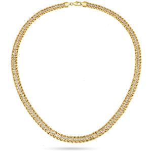 ΚΟΛΙΕ SENZIO Collection Κίτρινο Χρυσό Κ14 με Πέτρες Ζιργκόν KOR405 - 38560