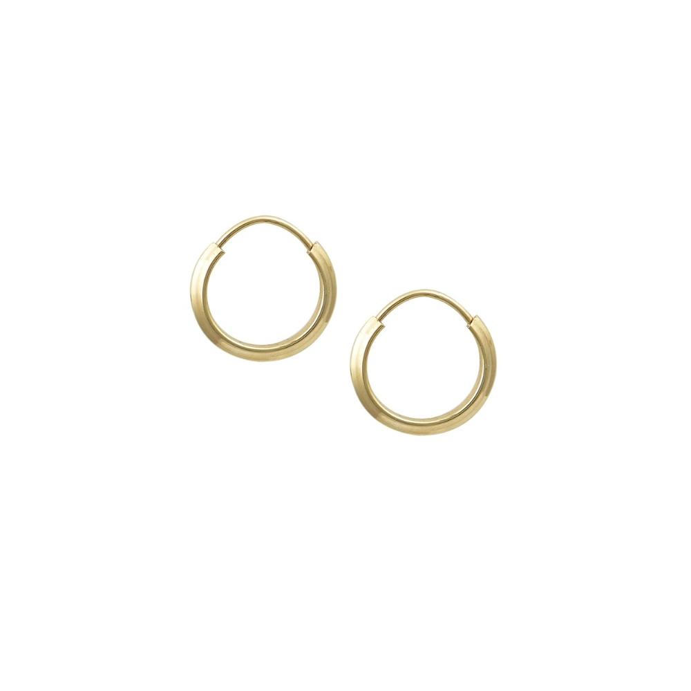 EARRINGS Hoops SENZIO Collection K9 Yellow Gold KP026Y.K9