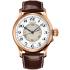 LONGINES Heritage Avigation Weems Second-Setting Automatic Three Hands 47.5mm Solid Rose Gold 18k Brown Leather Strap L27138130 - 0