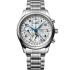 LONGINES Master Collection Chronograph Moon Face White Dial 42mm Silver Stainless Steel Bracelet L27734786 - 0