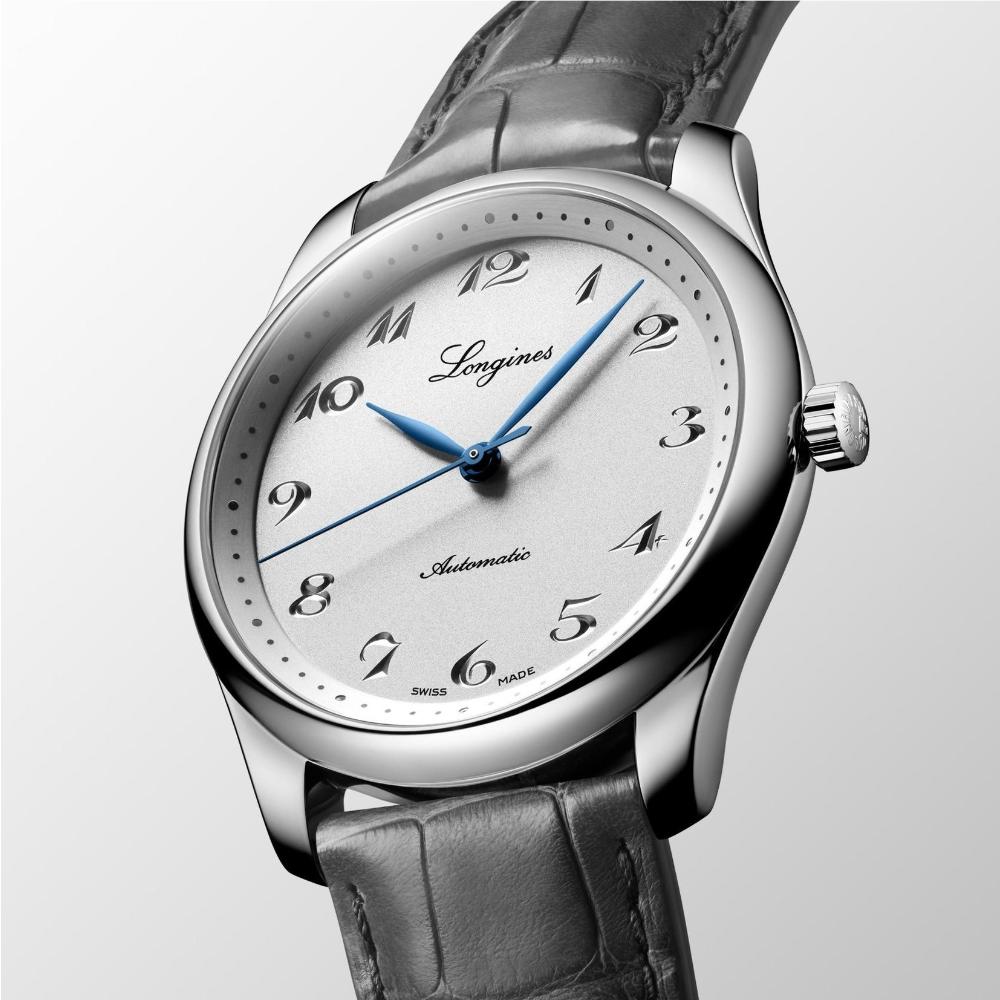 LONGINES Master Collection 190th Anniversary 40mm Silver Stainless Steel Grey Leather Strap L27934732