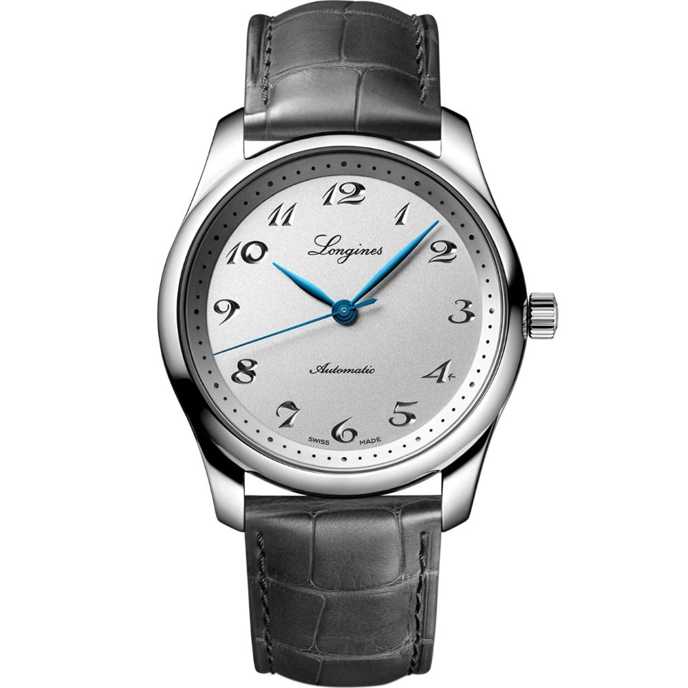 LONGINES Master Collection 190th Anniversary 40mm Silver Stainless Steel Grey Leather Strap L27934732