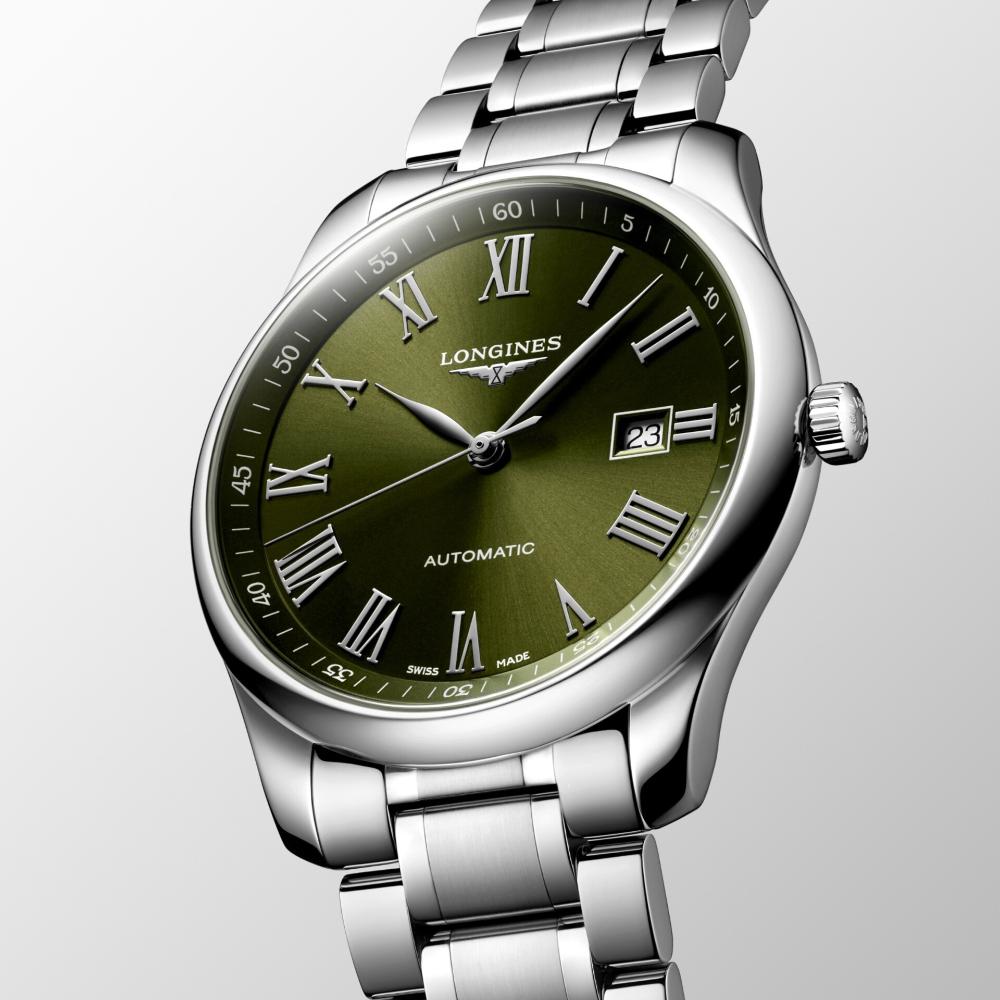 LONGINES Master Collection Green Dial 42mm Silver Stainless Steel Bracelet L28934096