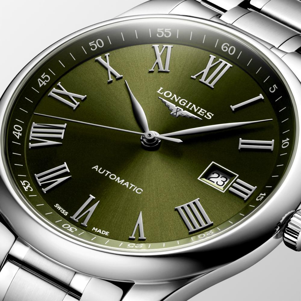 LONGINES Master Collection Green Dial 42mm Silver Stainless Steel Bracelet L28934096