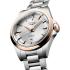 LONGINES Conquest Automatic Sunray Silver Dial 30mm Rose Gold 18 Karat Bezel Silver Stainless Steel Bracelet L33205726 - 3