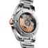 LONGINES Conquest Automatic Sunray Silver Dial 30mm Rose Gold 18 Karat Bezel Silver Stainless Steel Bracelet L33205726 - 4