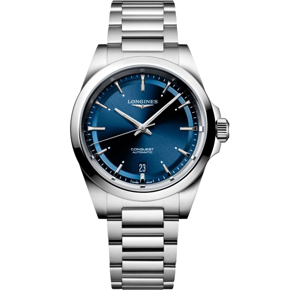 LONGINES Conquest Automatic Sunray Blue Dial 38mm Silver Stainless Steel Bracelet L37204926