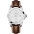 LONGINES Conquest Silver Dial 41mm Silver Stainless Steel Brown Leather Strap L37594765-0
