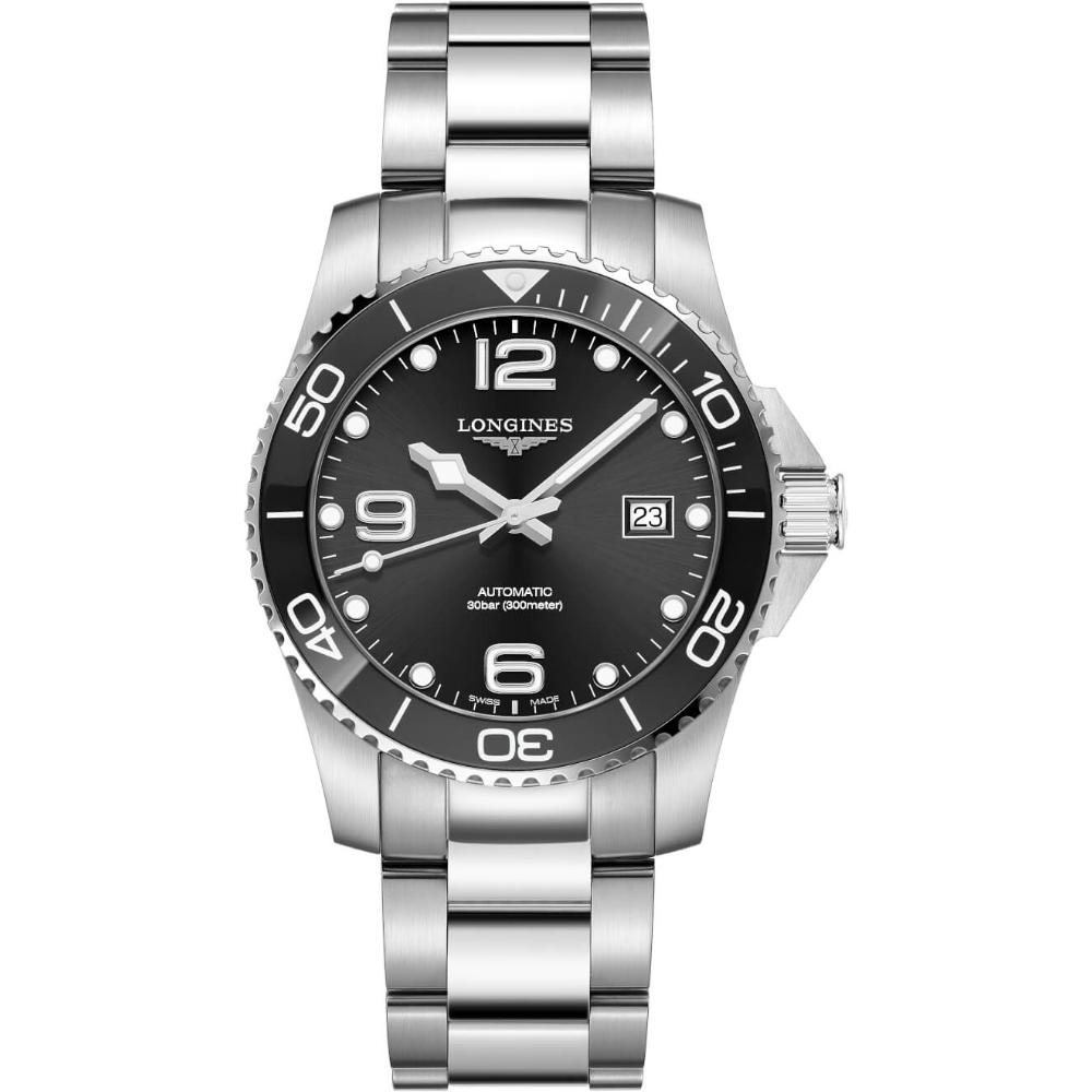 LONGINES Hydro Conquest Ceramic Automatic 41mm Silver Stainless Steel Bracelet L37814566