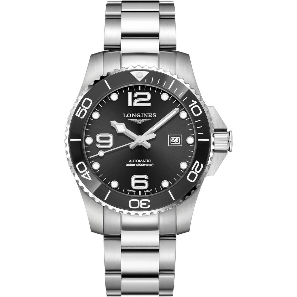 LONGINES Hydro Conquest Ceramic Automatic 43mm Silver Stainless Steel Bracelet L37824566 - 1