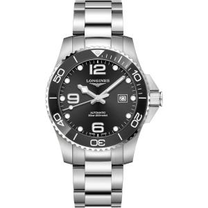 LONGINES Hydro Conquest Ceramic Automatic 43mm Silver Stainless Steel Bracelet L37824566 - 7142