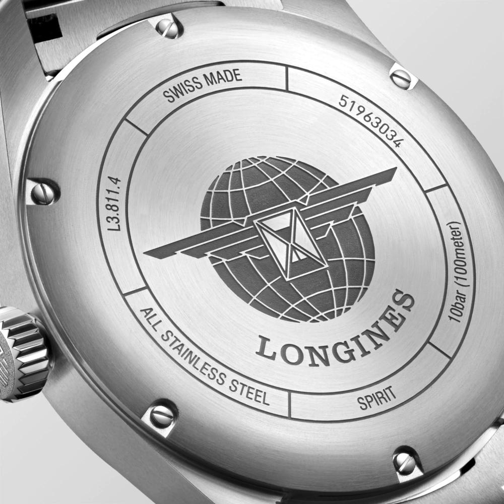 LONGINES Spirit Watch 42mm Silver Stainless Steel Bracelet L38114936