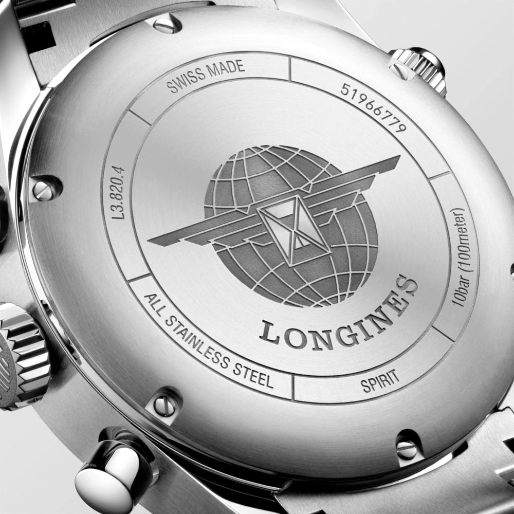 LONGINES Spirit Chronograph 42mm Silver Stainless Steel Bracelet L38204936