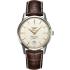 LONGINES Flagship Heritage Automatic Beige Dial 38.50mm Silver Stainless Steel Brown Leather Strap L47954782 - 0