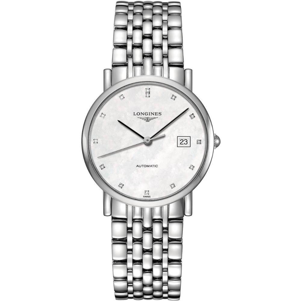 LONGINES Elegant Collection Automatic 34.5mm Silver Stainless Steel Bracelet L48094876