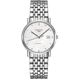 LONGINES Elegant Collection Automatic 34.5mm Silver Stainless Steel Bracelet L48094876 - 7354