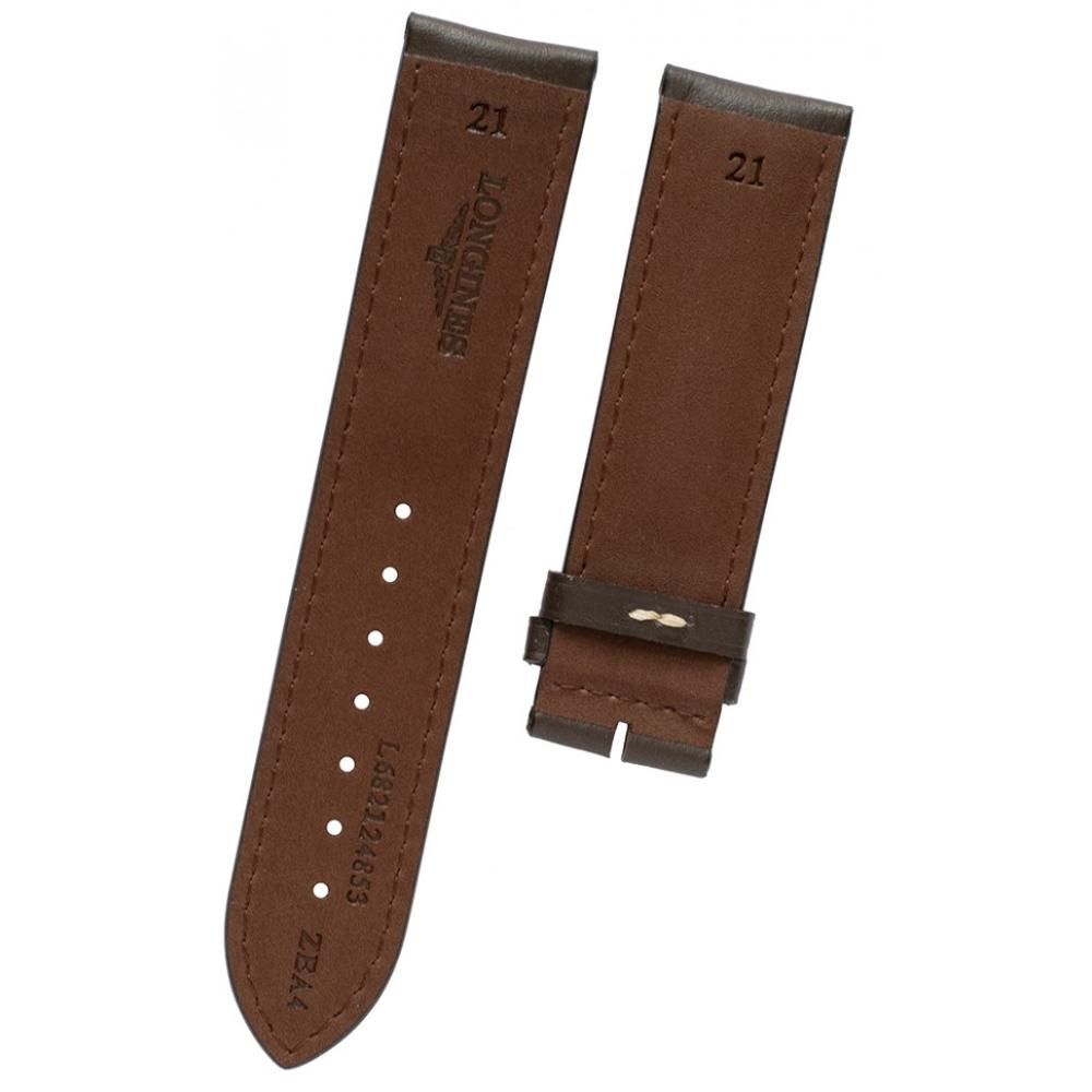 LONGINES Official 21-20mm Brown Leather Strap L682124853
