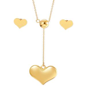LEE COOPER Necklace & Earrings Gold Stainless Steel LCJS01050.110 - 28507