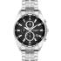 LEE COOPER Dual Time Multifunction Black Dial 44mm Silver Stainless Steel Bracelet LC07515.650 - 0