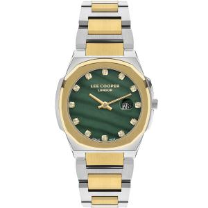 LEE COOPER 619 Green Dial 31mm Two Tone Gold Stainless Steel Bracelet LC07619.270 - 40583