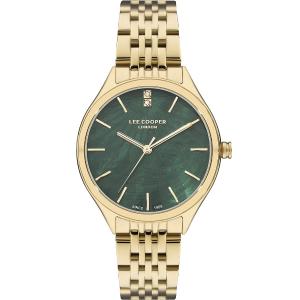 LEE COOPER 821 Green Dial 36mm Gold Stainless Steel Bracelet LC07821.170 - 40613