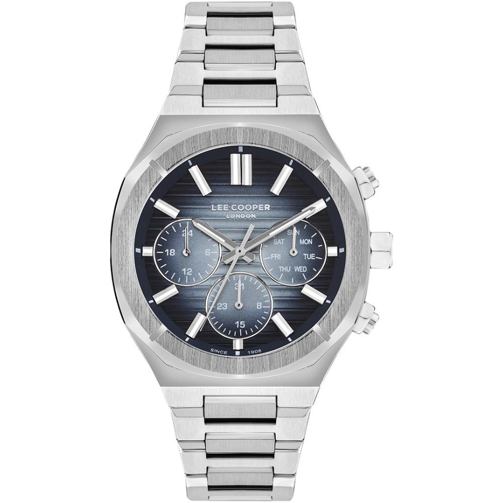 LEE COOPER 959 Multifunction Blue Dial 43mm Silver Stainless Steel Bracelet LC07959.390