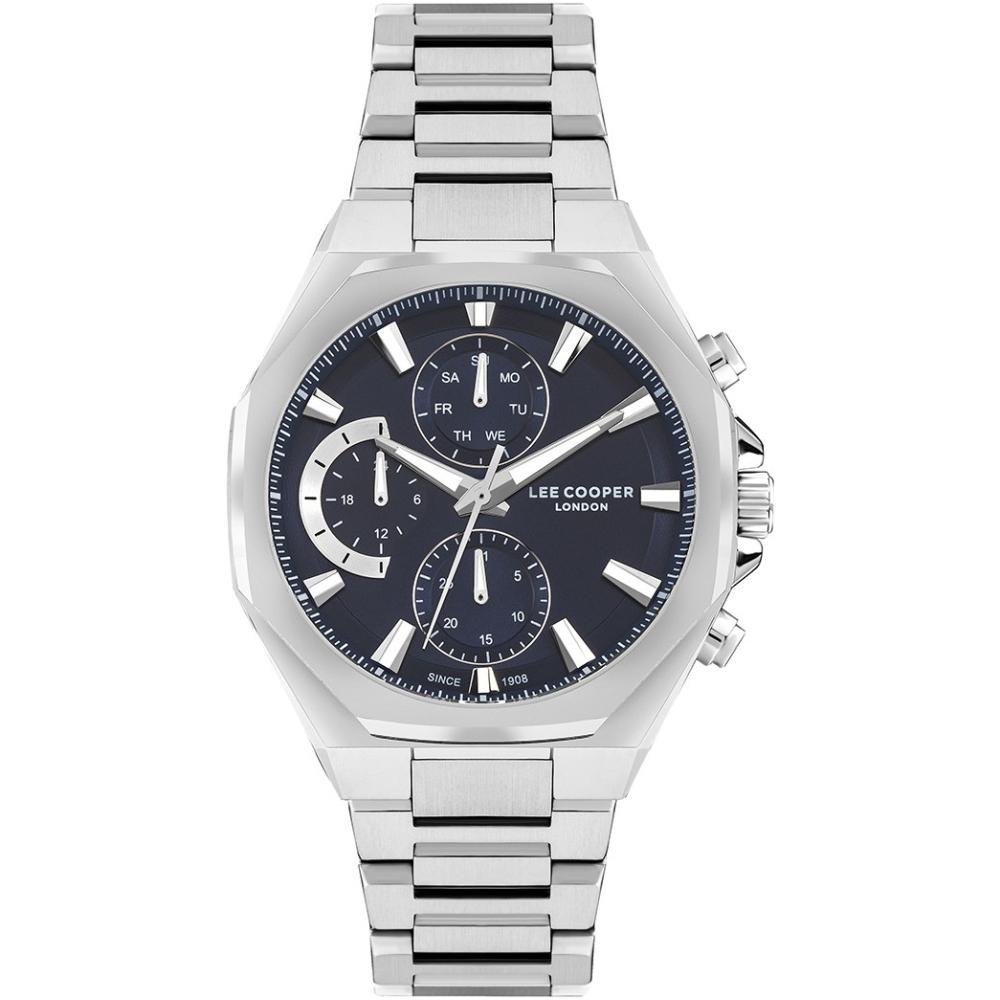 LEE COOPER 971 Multifunction Blue Dial 44mm Silver Stainless Steel Bracelet LC07971.390