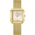 LEE COOPER Ladies White Pearl Dial 27mm Gold Stainless Steel Mesh Bracelet LC08027.120 - 0