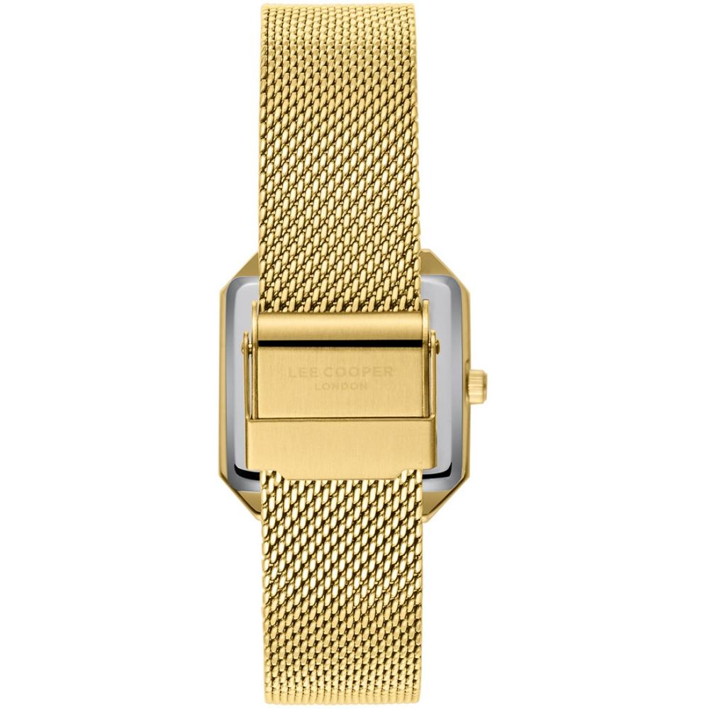 LEE COOPER Ladies Green Pearl Dial 27mm Gold Stainless Steel Mesh Bracelet LC08027.170